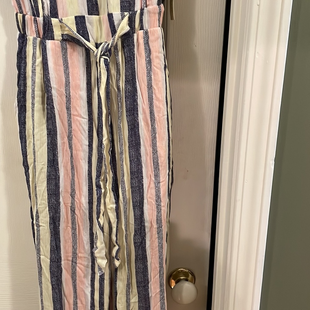 Striped summer jumpsuit - Picture 3 of 4